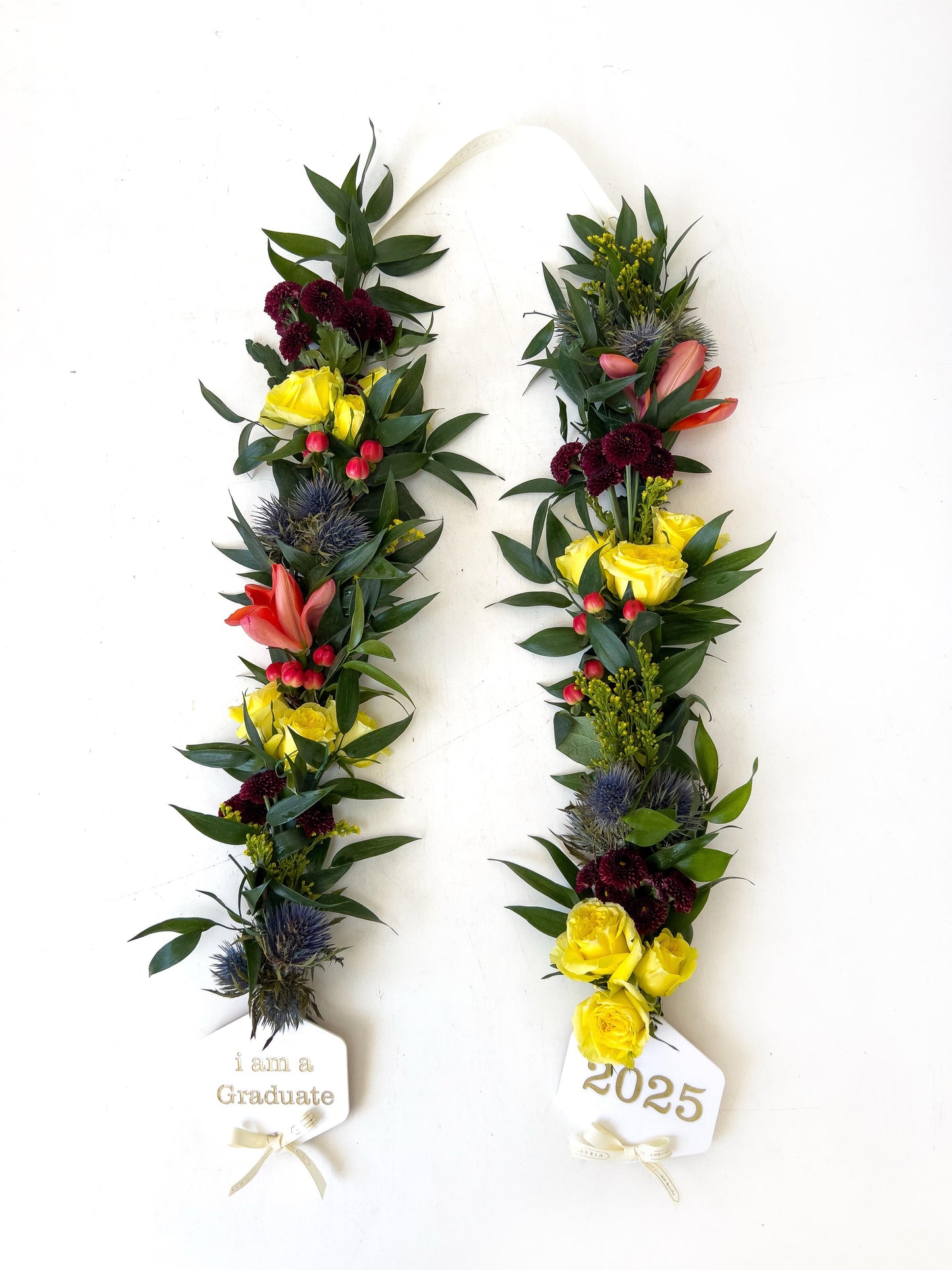 Natural Graduation Flower Lei – Vibrant Colors