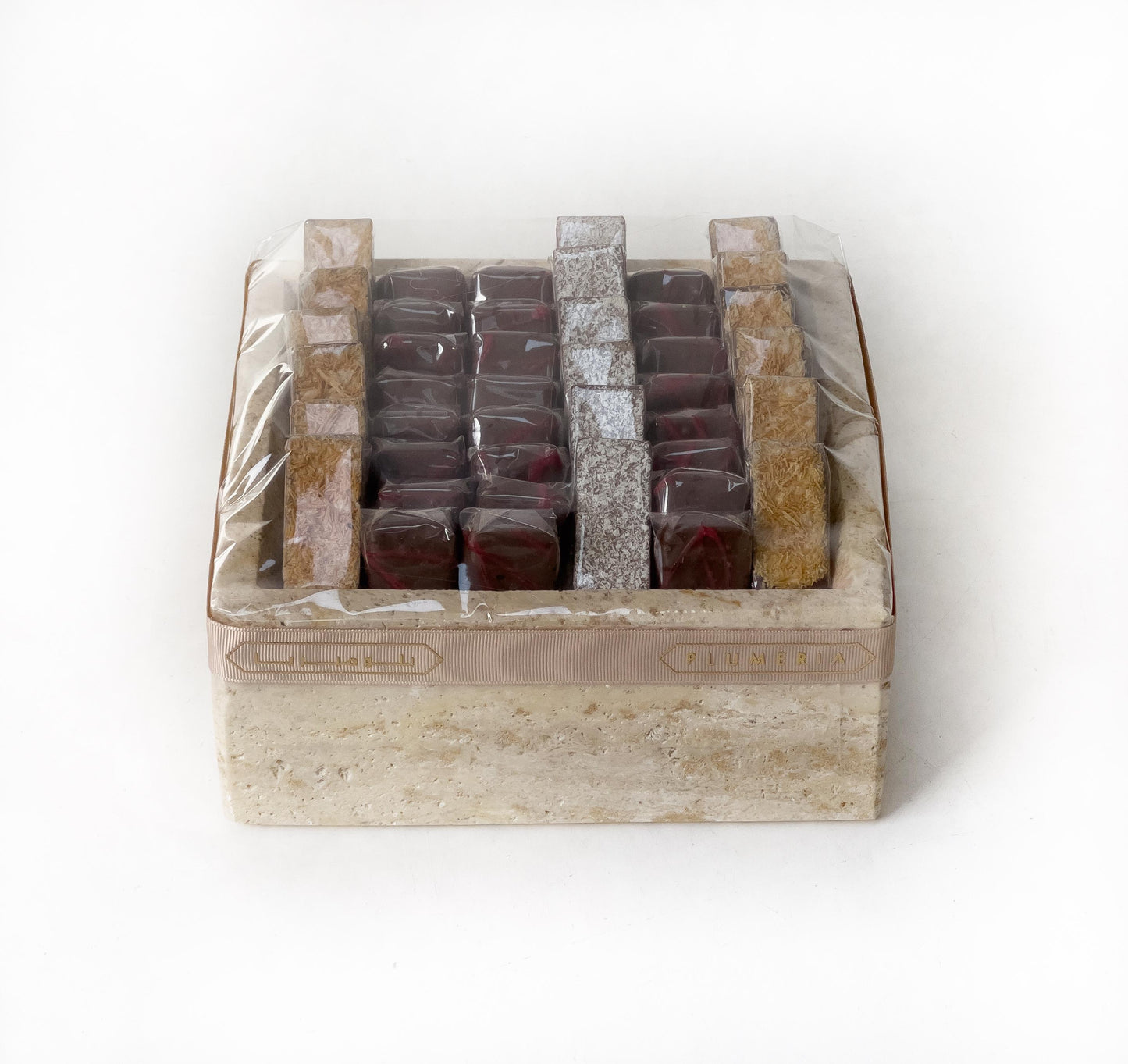 Luxury Travertine Chocolate Stand – Eid Al-Adha Gift by Plumeria