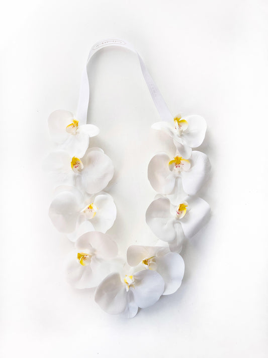 Kids’ Graduation Orchid Flower Lei – Artificial